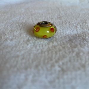 Yellow and orange spotted Pandora Charm(authentic)